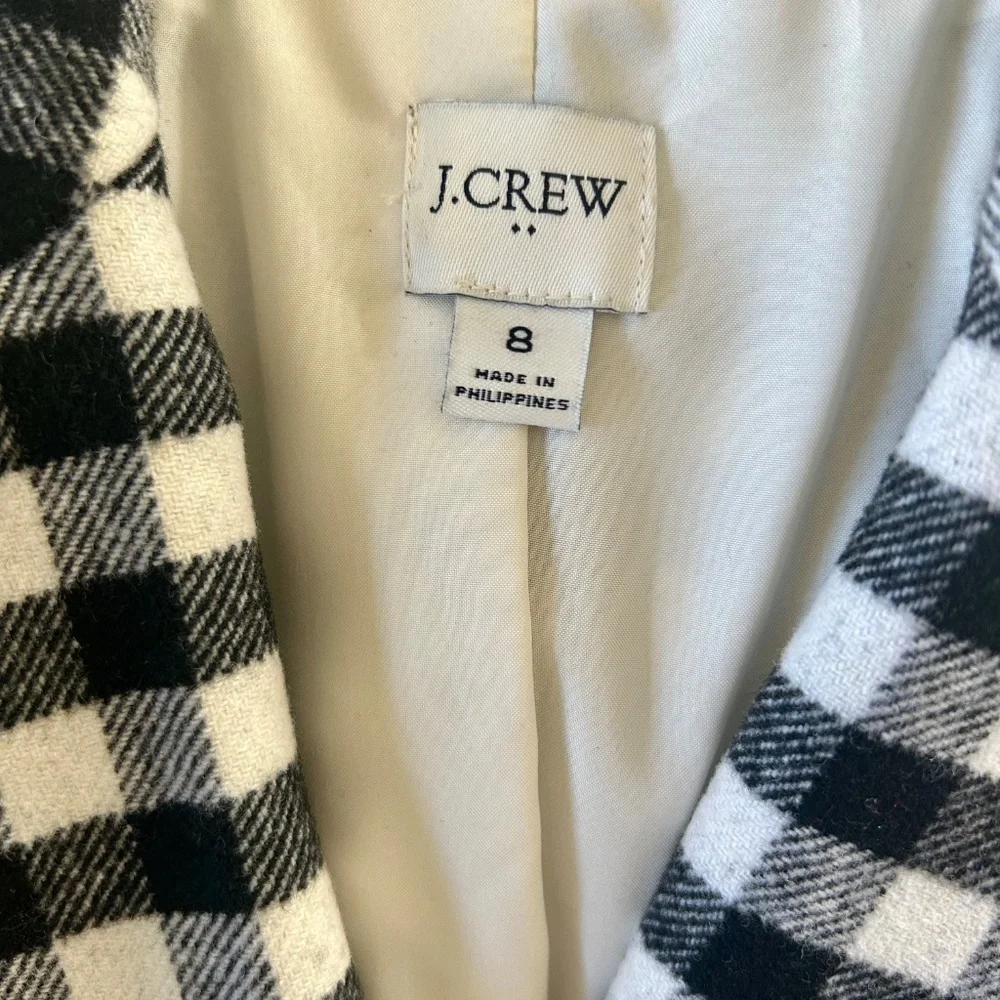 J. Crew Black and White Checkered Blazer - Picture 3 of 3